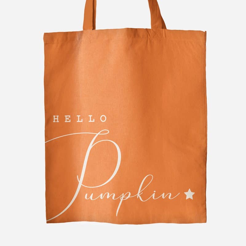 CANVAS TOTE BAG HELLO PUMPKIN