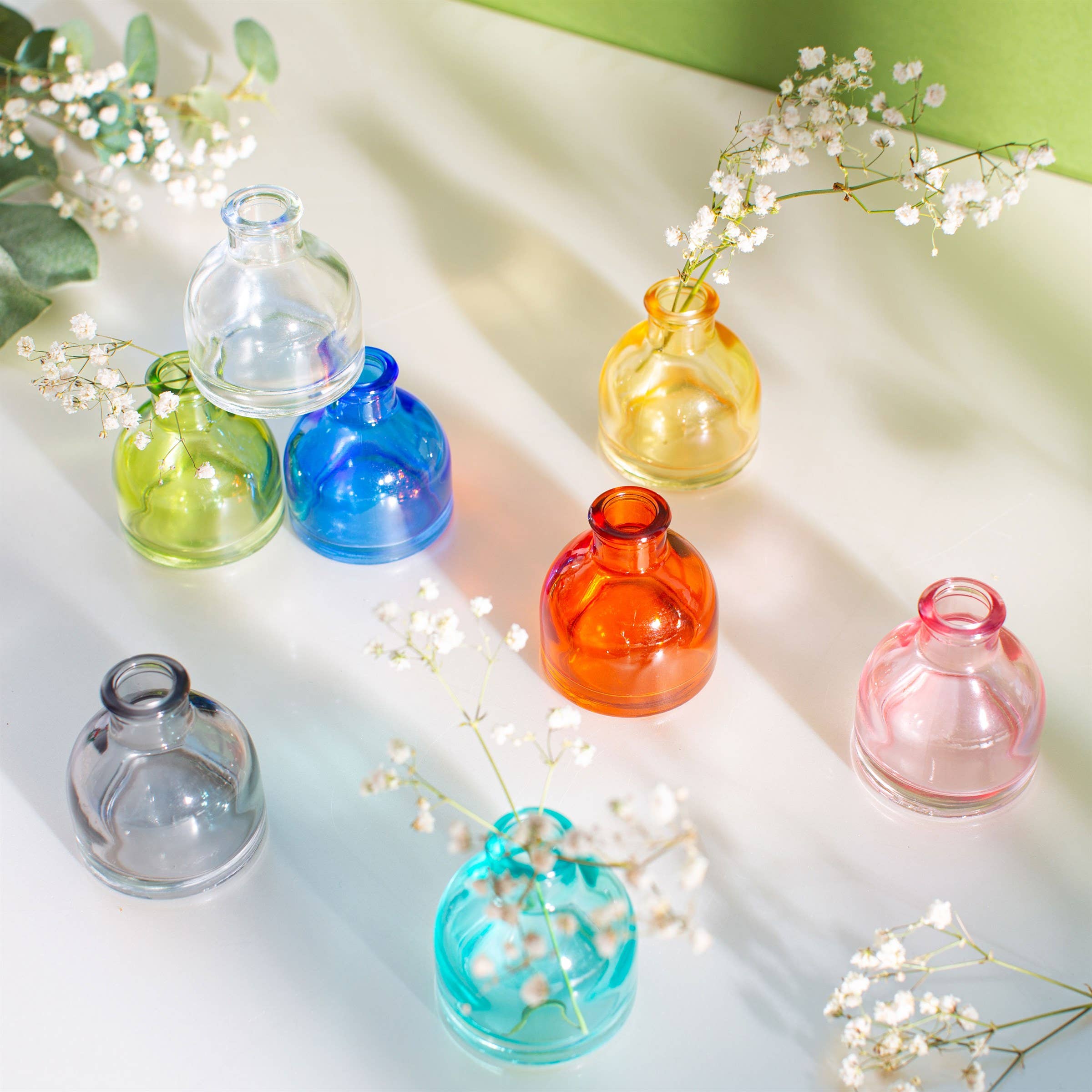 Sass and Belle Cool Toned Mini Bud Vases - Set Of 3