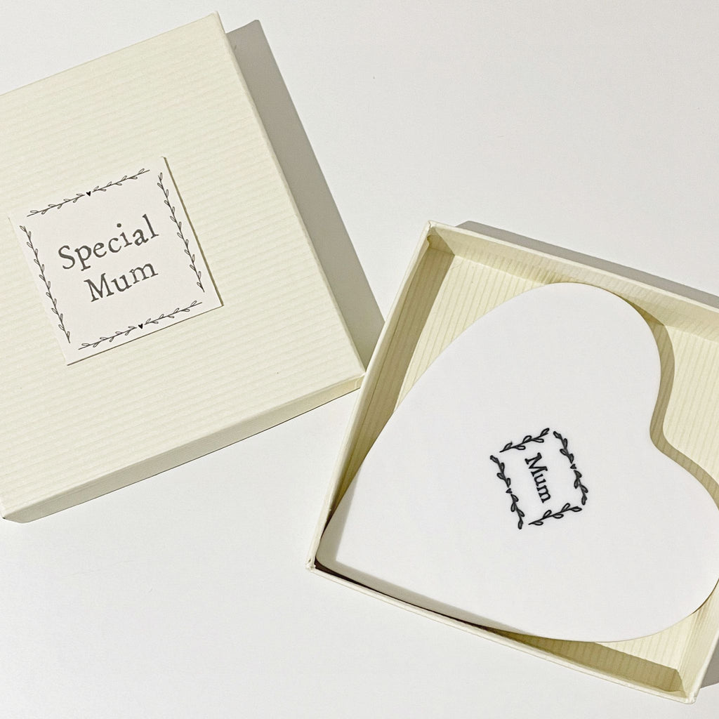 East of India, Special Mum Porcelain heart Coaster