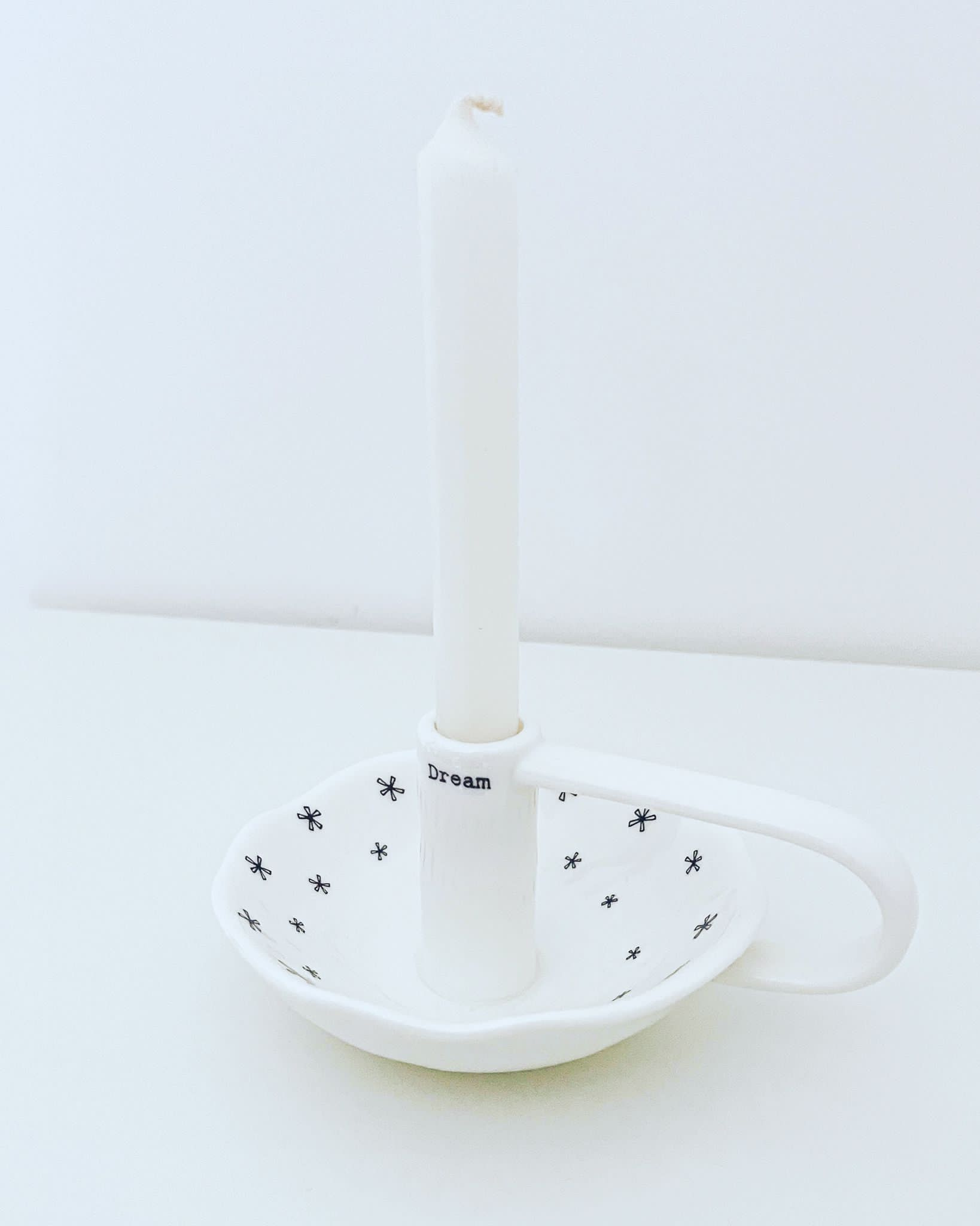 East of India Porcelain Dream Candle Holder