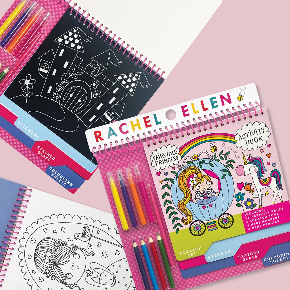 Activity Book with Scratch Art & Stickers - Princess