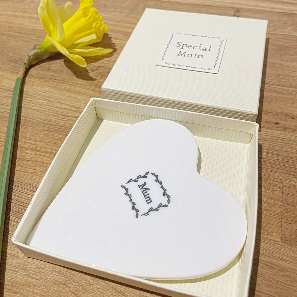 East of India, Special Mum Porcelain heart Coaster