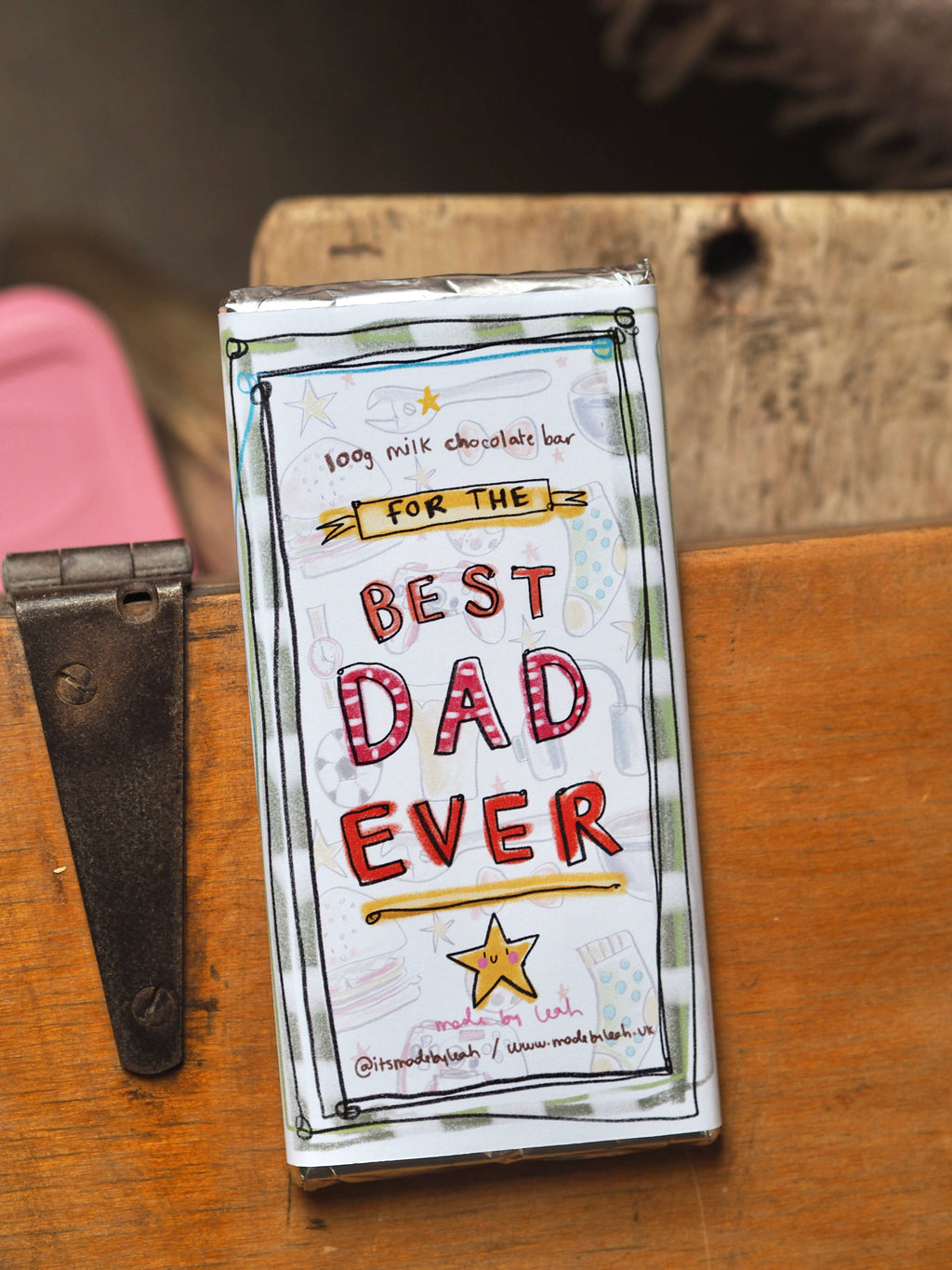 ‘Best Dad Ever’ 100g Milk Chocolate Bar 