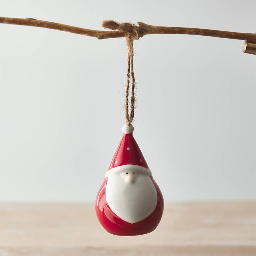 Red Plump Santa Gonk Hanger,