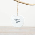 Pumpkin Spice Ceramic Hanger
