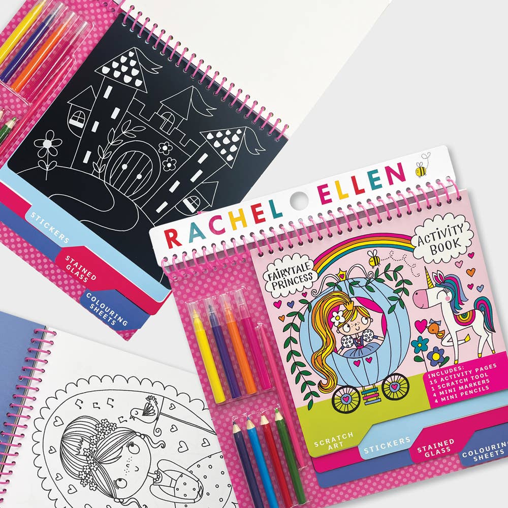 Activity Book with Scratch Art & Stickers - Princess