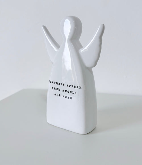 'feathers Appear...' Angel Ornament, 11.5cm