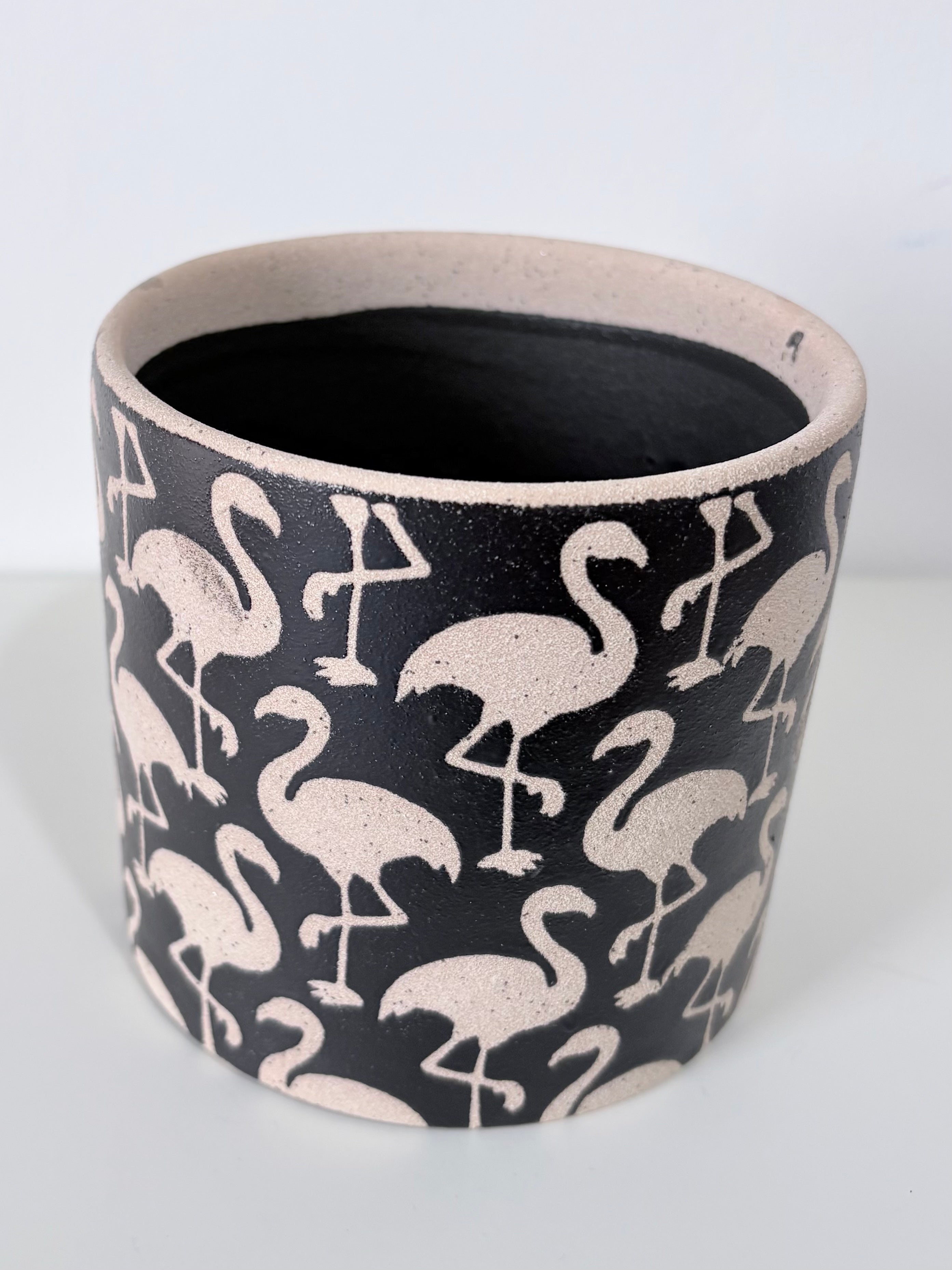 Black Flamingo Planter – HAARTS Home Gifts