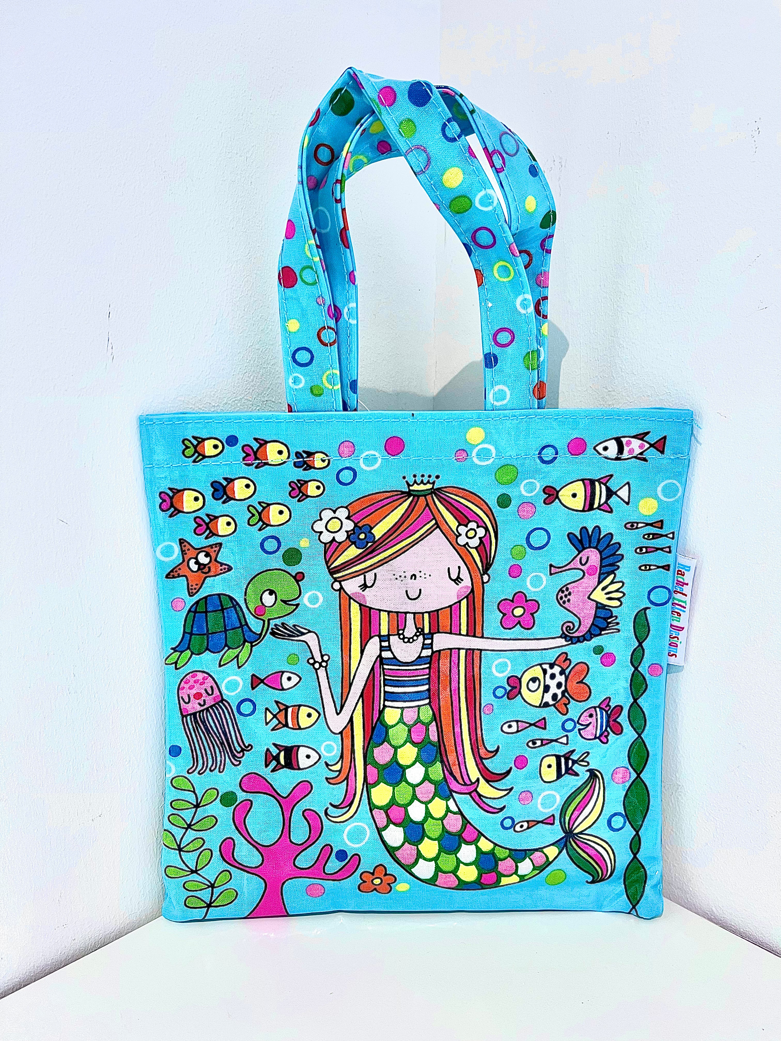 Rachel Ellen Designs Mermaid Mini Tote Bag