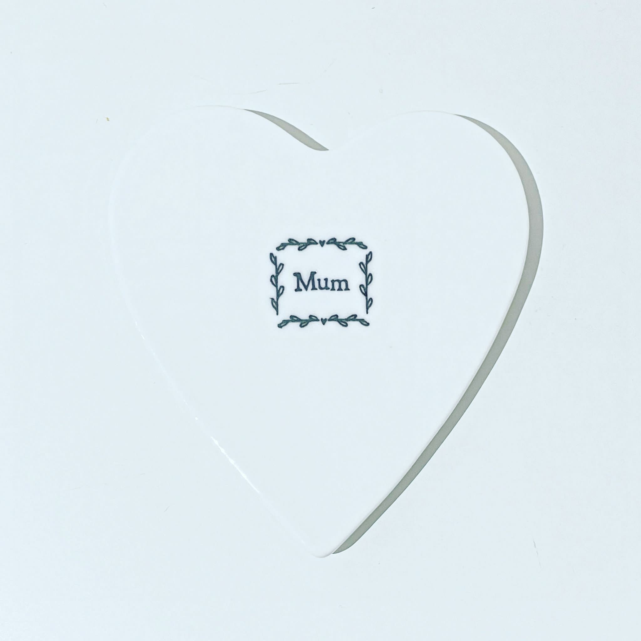 East of India, Special Mum Porcelain heart Coaster