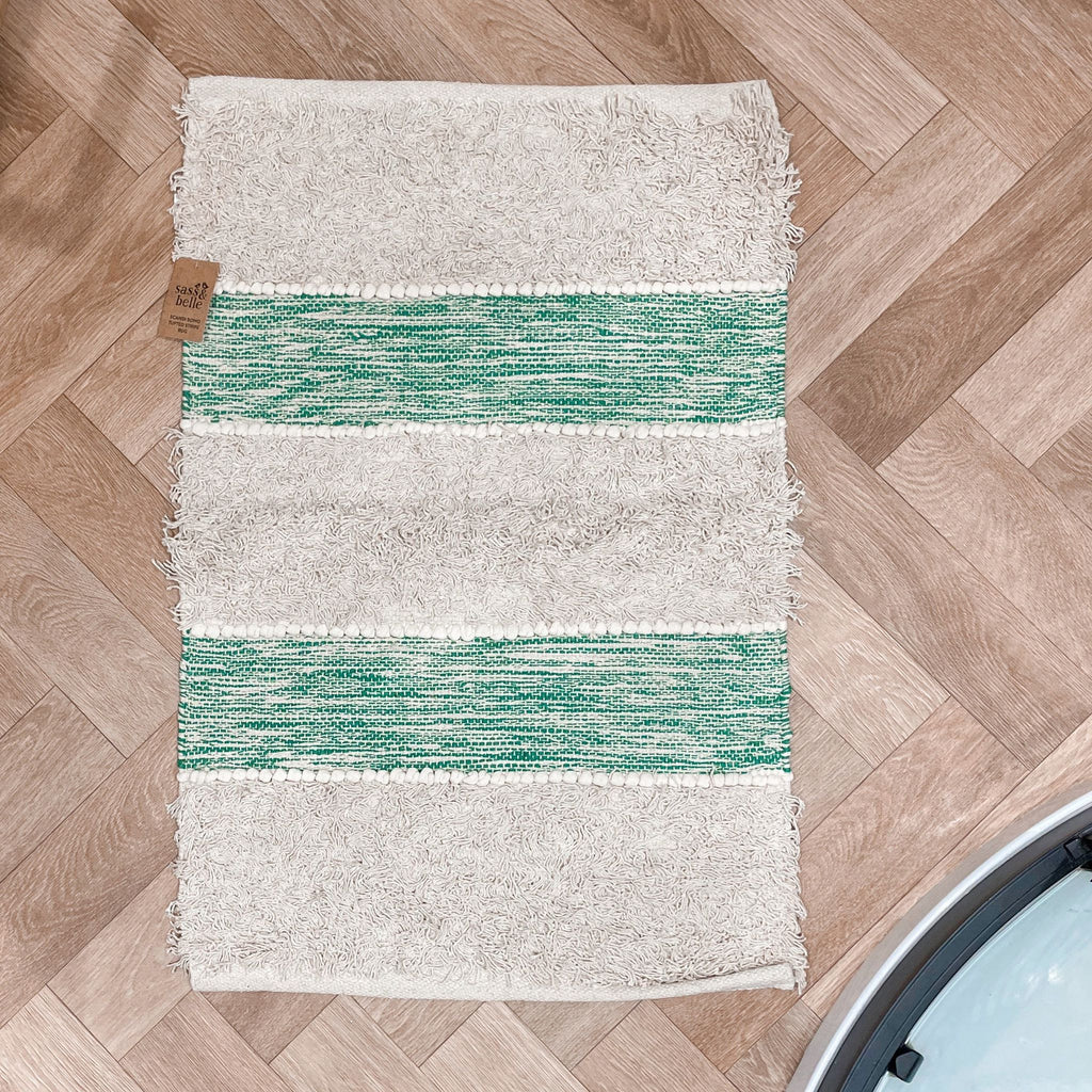 Sass and Belle Scandi Boho Tufted Stripe Rug