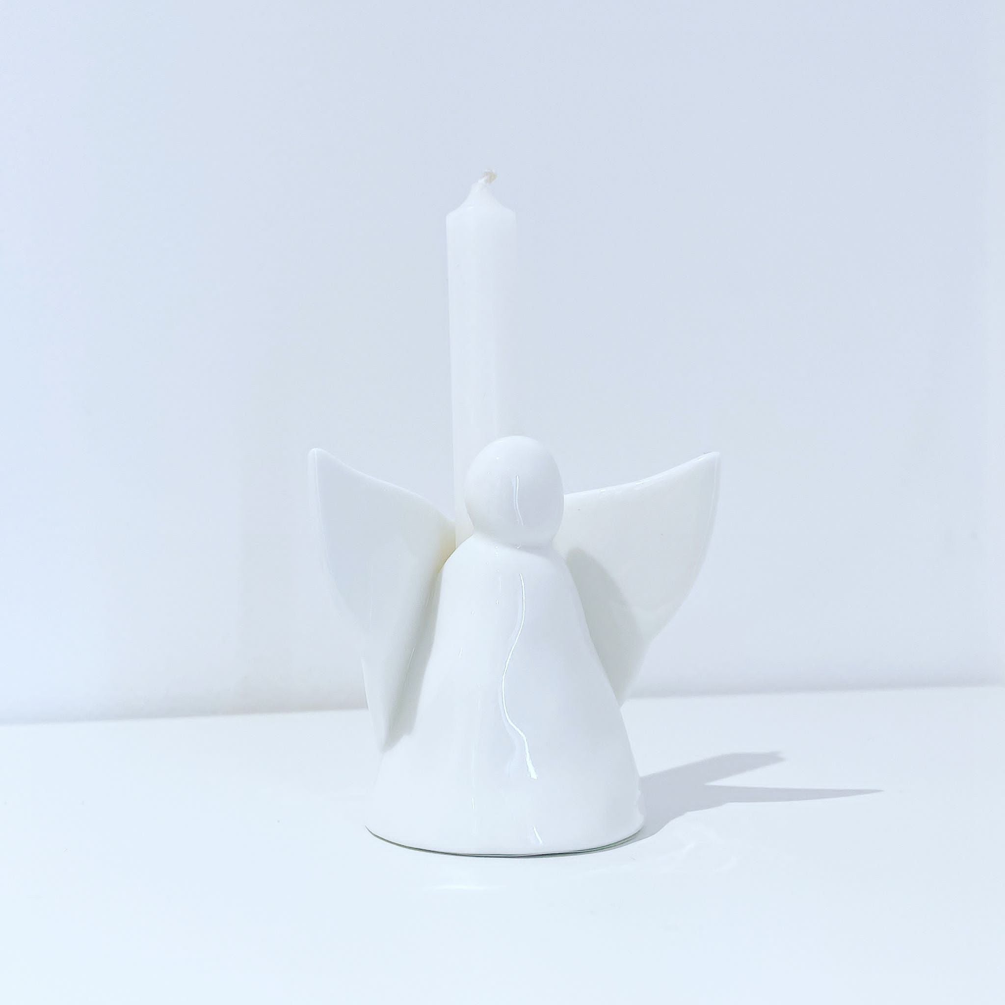 East of India Candle with holder-Angel