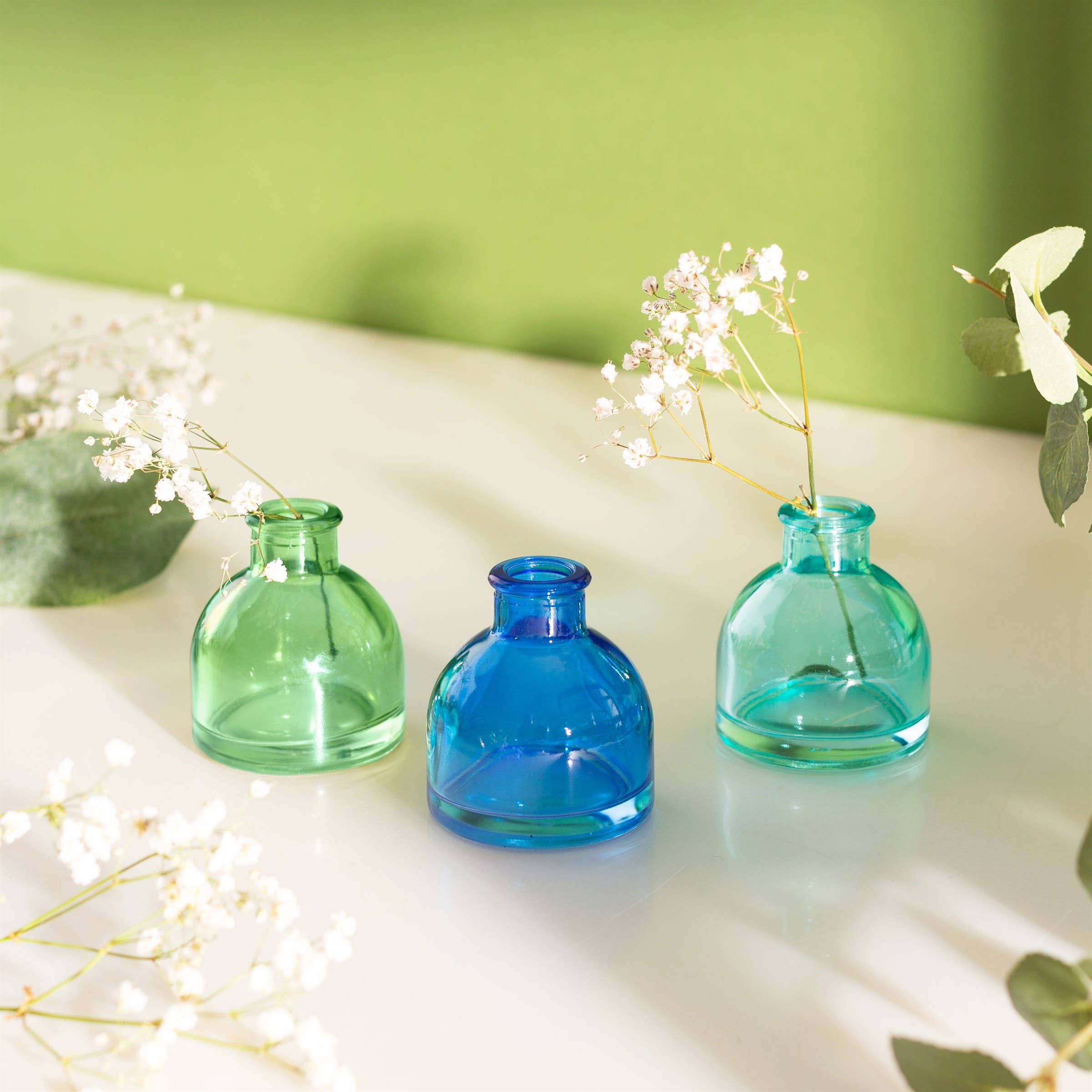 Sass and Belle Cool Toned Mini Bud Vases - Set Of 3