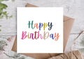 Rainbow Happy Birthday Card