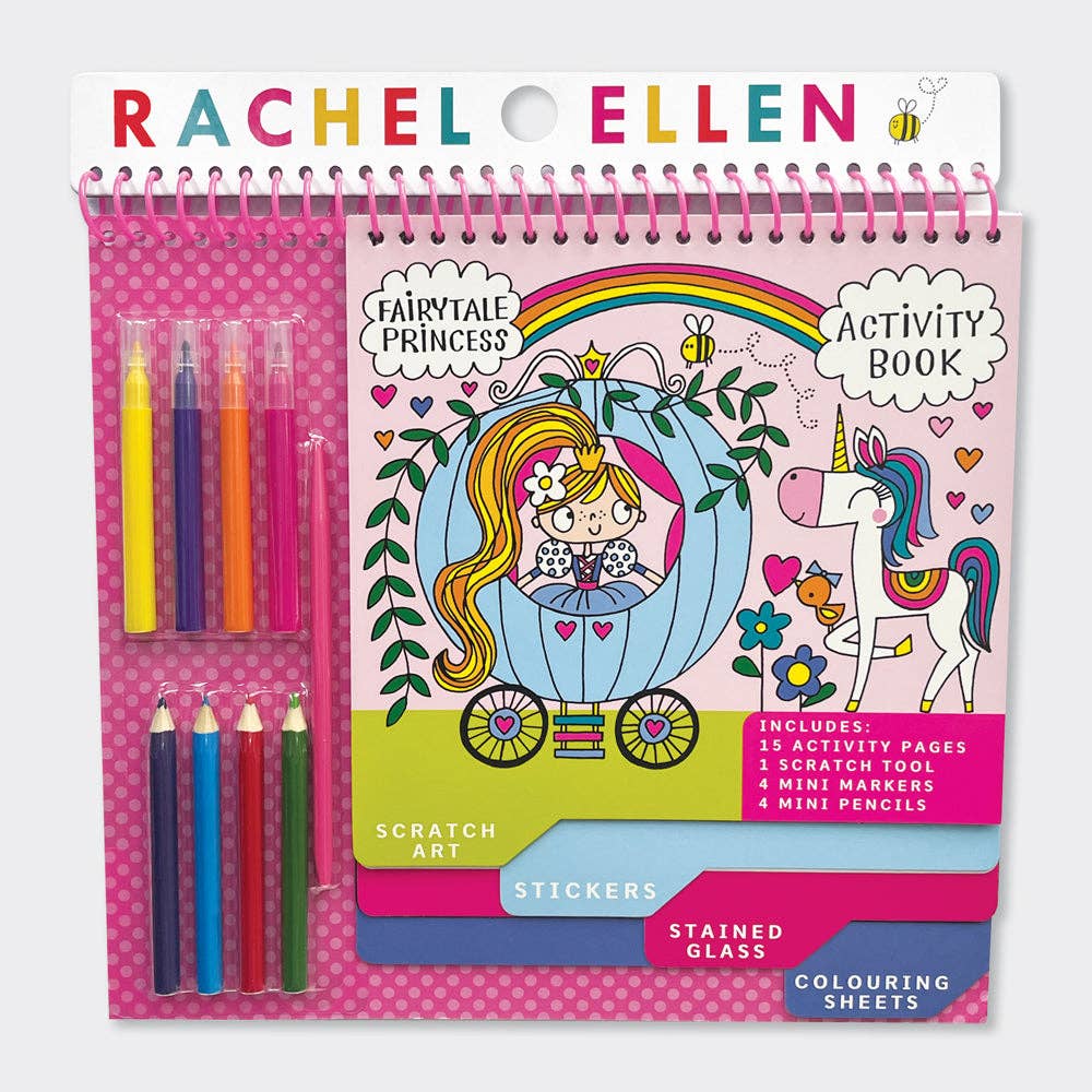 Activity Book with Scratch Art & Stickers - Princess